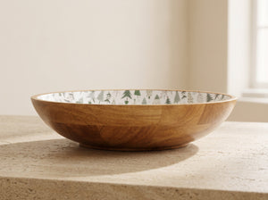 Large Bowl with Holiday Enamel