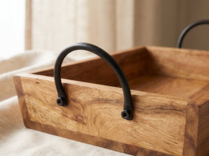 Large Trays with Handles, Set of 2