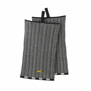 Stringa Potholder Offwhite / Anthracite - Pack of 2 - H26 x W15 cm
