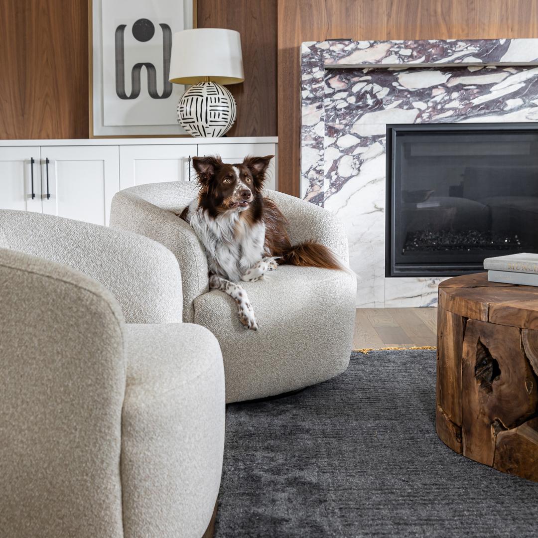 Aspen Swivel Chair |  Beige Buff