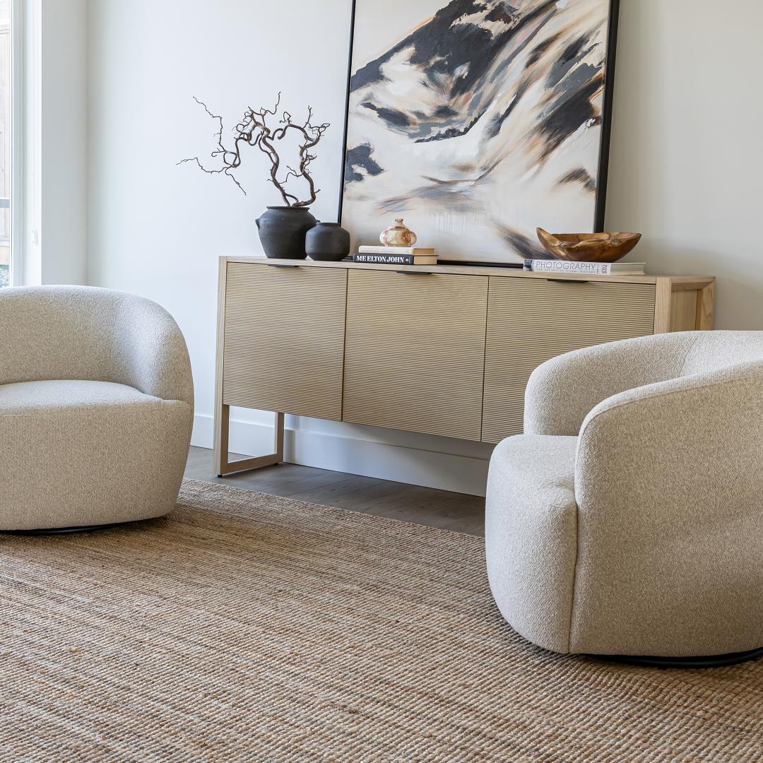 Aspen Swivel Chair |  Beige Buff