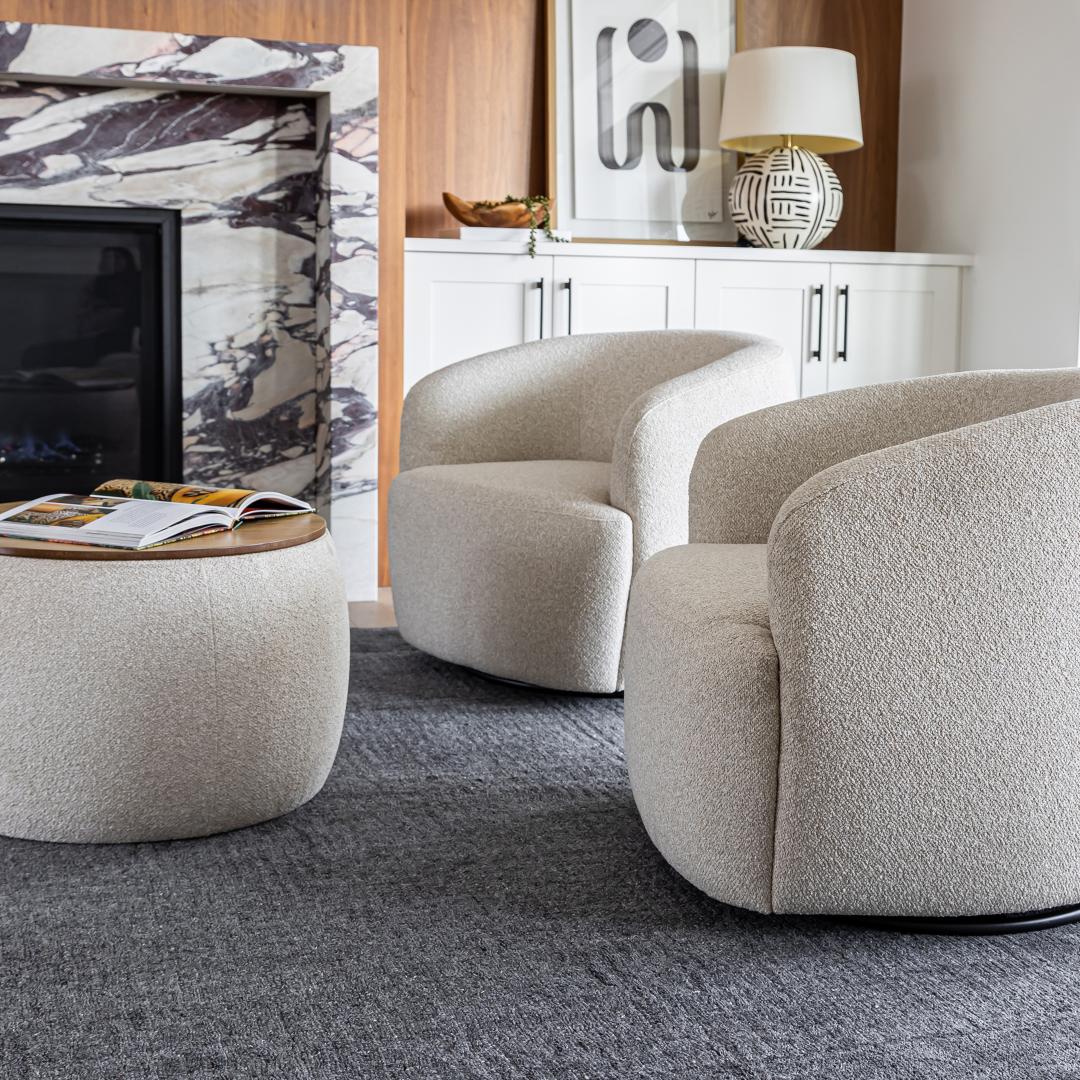 Aspen Swivel Chair |  Beige Buff