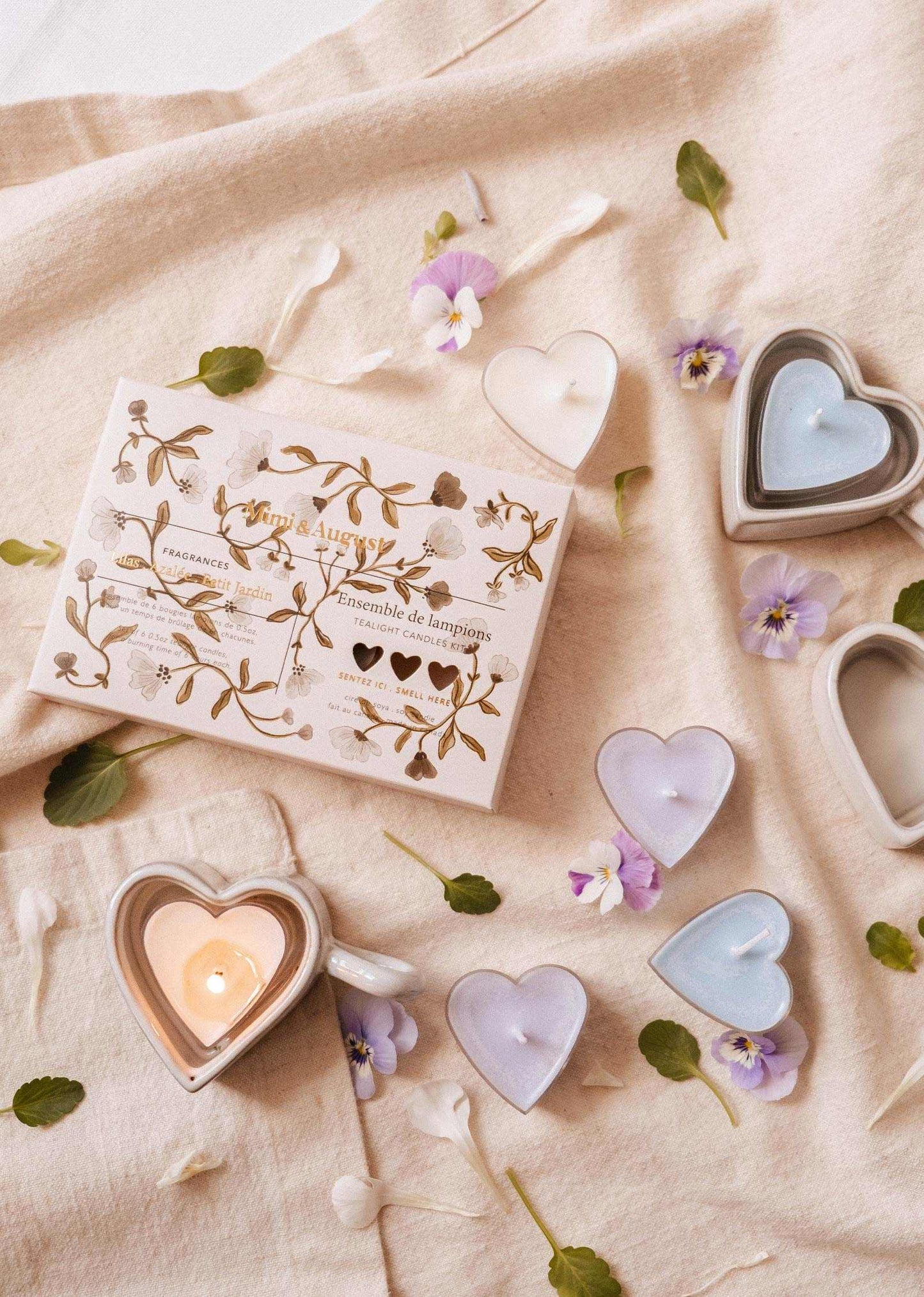Blush Hearts Candle Tealight