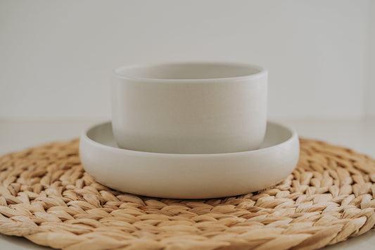 Stoneware Dishes  - Matte White