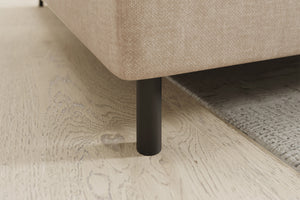 Barea 3 Seater Storage Sleeper Chaise Sofa - Beige