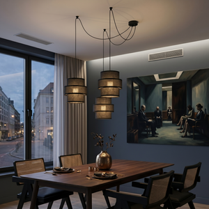 CALISTO Black 3-Light Pendant Lamp for Dining Room, Living Room & Modern Interiors