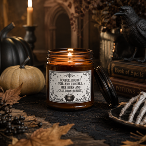 Witchy Soy Candle — “Double, Double” Scented Jar (4oz & 9oz)