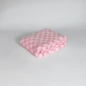 Cotton Candy Check Print Toddler Blanket