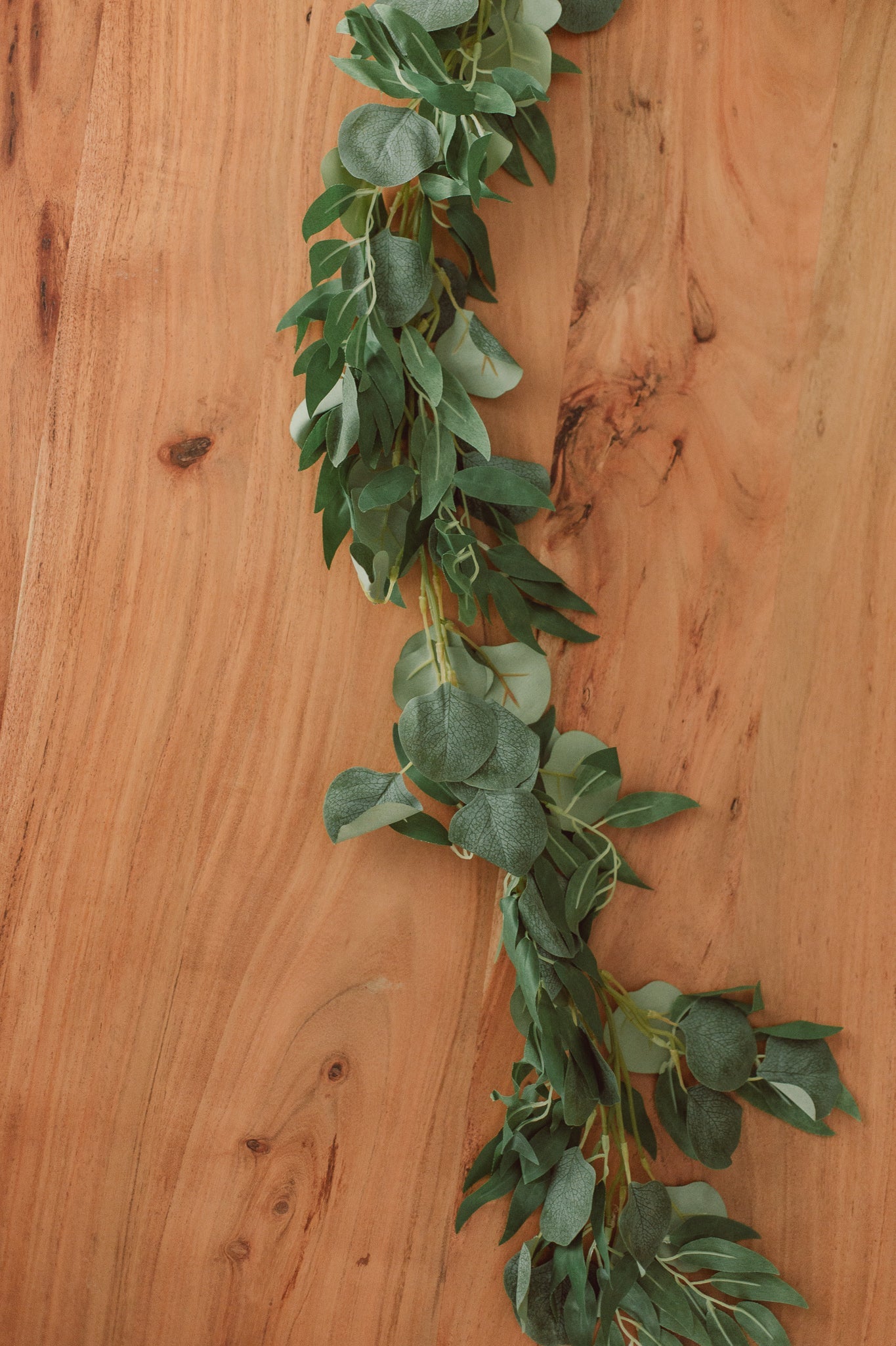 Eucalyptus + Deep Green Willow Garland (artificial)