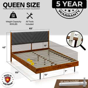 Astoria Solid Wood Bed Frame