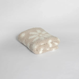 Blushing Beige & White Daisy Print Lovey