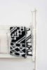 Black & White Diamond Tile Lovey Baby Blanket