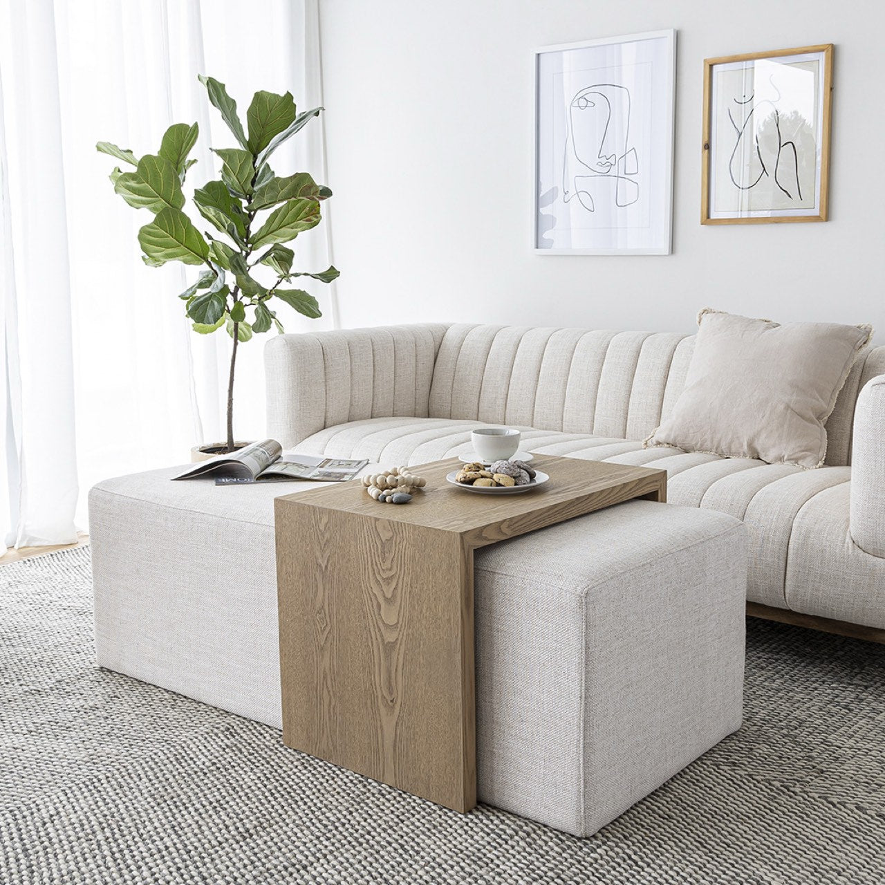 Elliot Condo Sofa - Cream