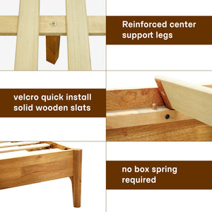 Haven Solid Wood Bed Frame
