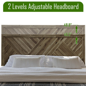 Acacia Sierra Deluxe Solid Wood Bed Frame