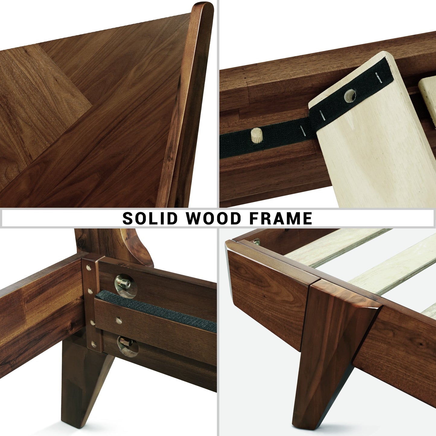 Gazelle Solid Wood Bed Frame