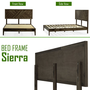 Acacia Sierra Deluxe Solid Wood Bed Frame