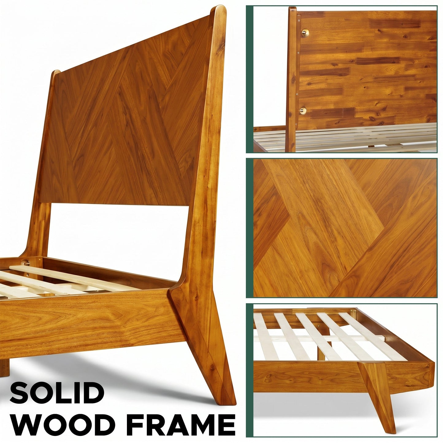 Gazelle Solid Wood Bed Frame