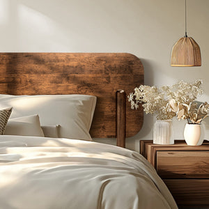 Frida Deluxe Solid Wood Bed Frame - Premium Quality Craftsmanship and Timeless Elegance