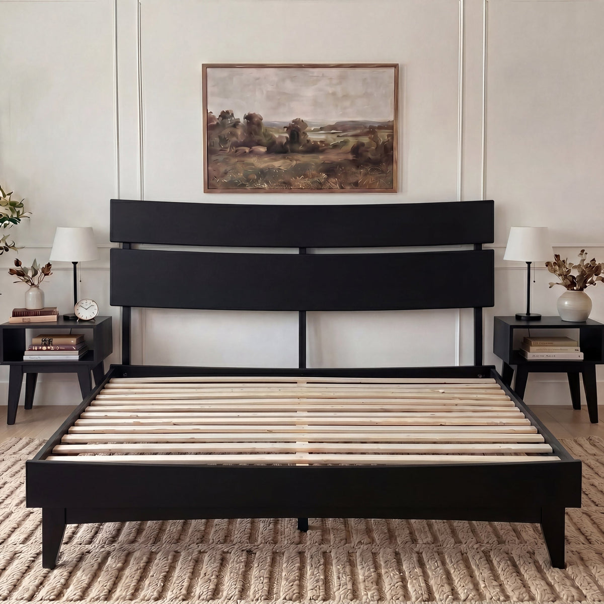Aurora Solid Wood Bed Frame
