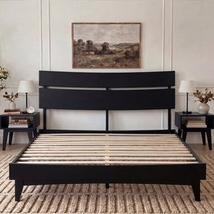 Aurora Solid Wood Bed Frame