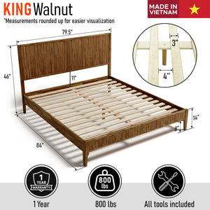 Bosk Solid Wood Bed Frame