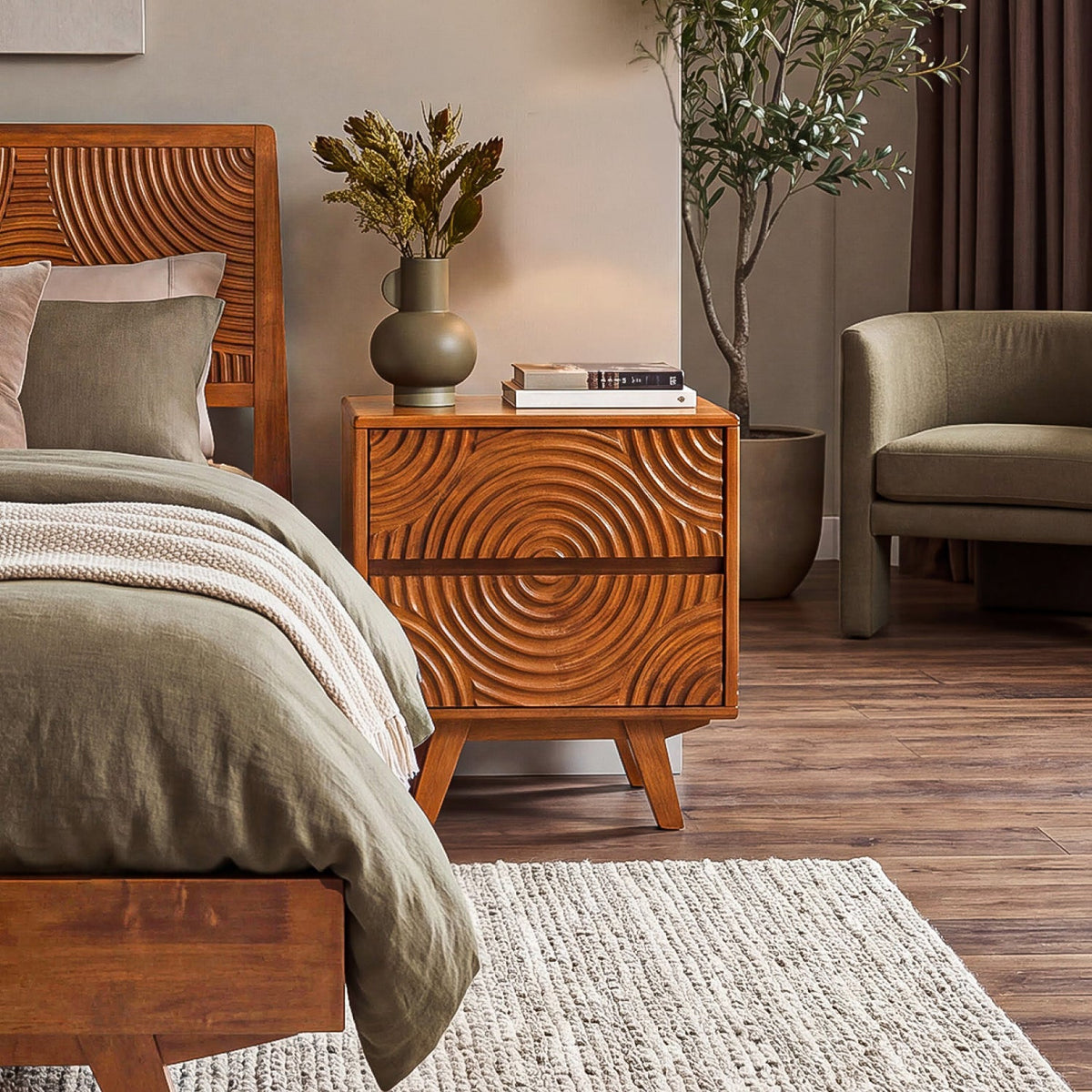 Harmony Solid Wood Nightstand