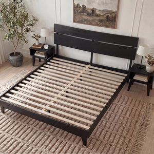 Aurora Solid Wood Bed Frame