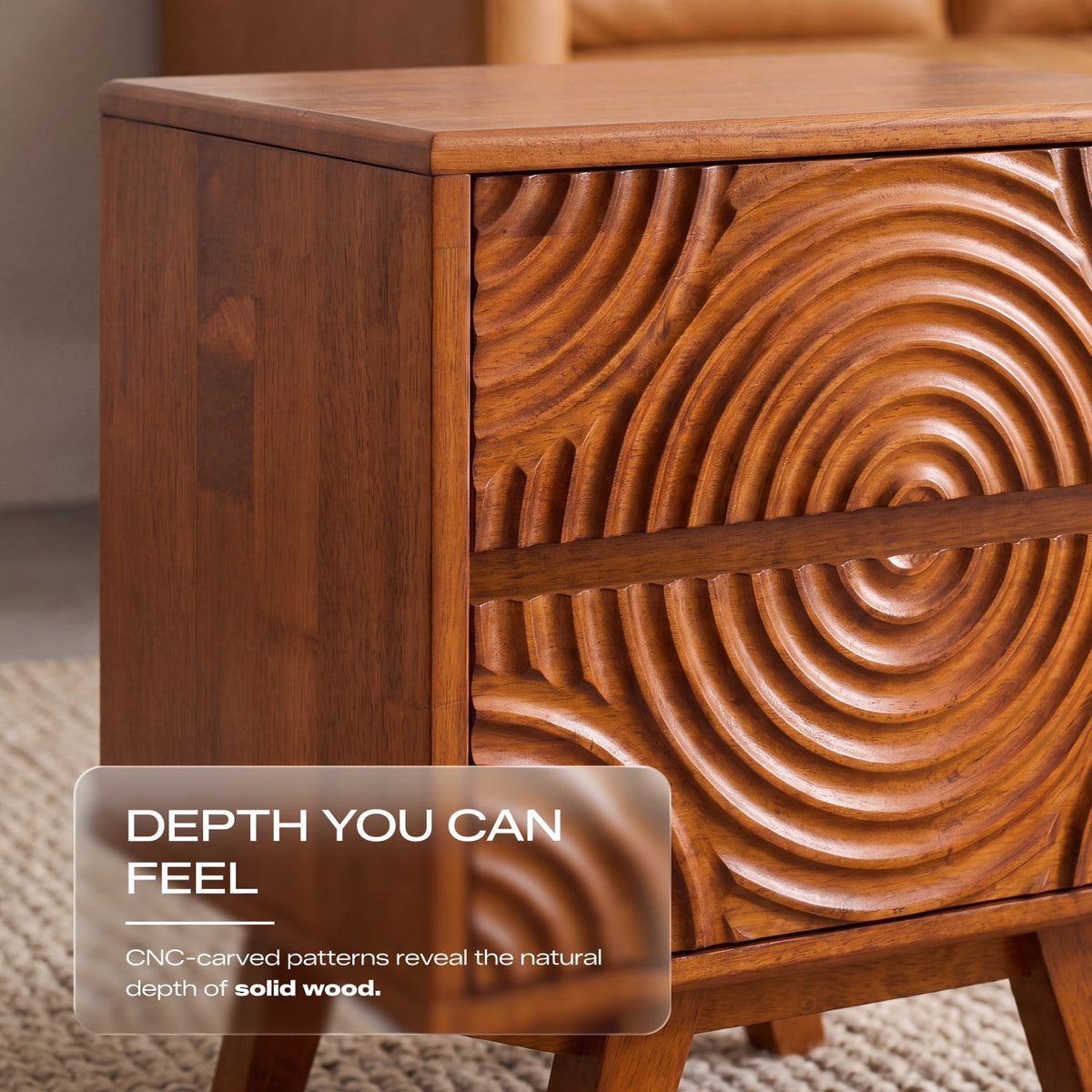 Harmony Solid Wood Nightstand