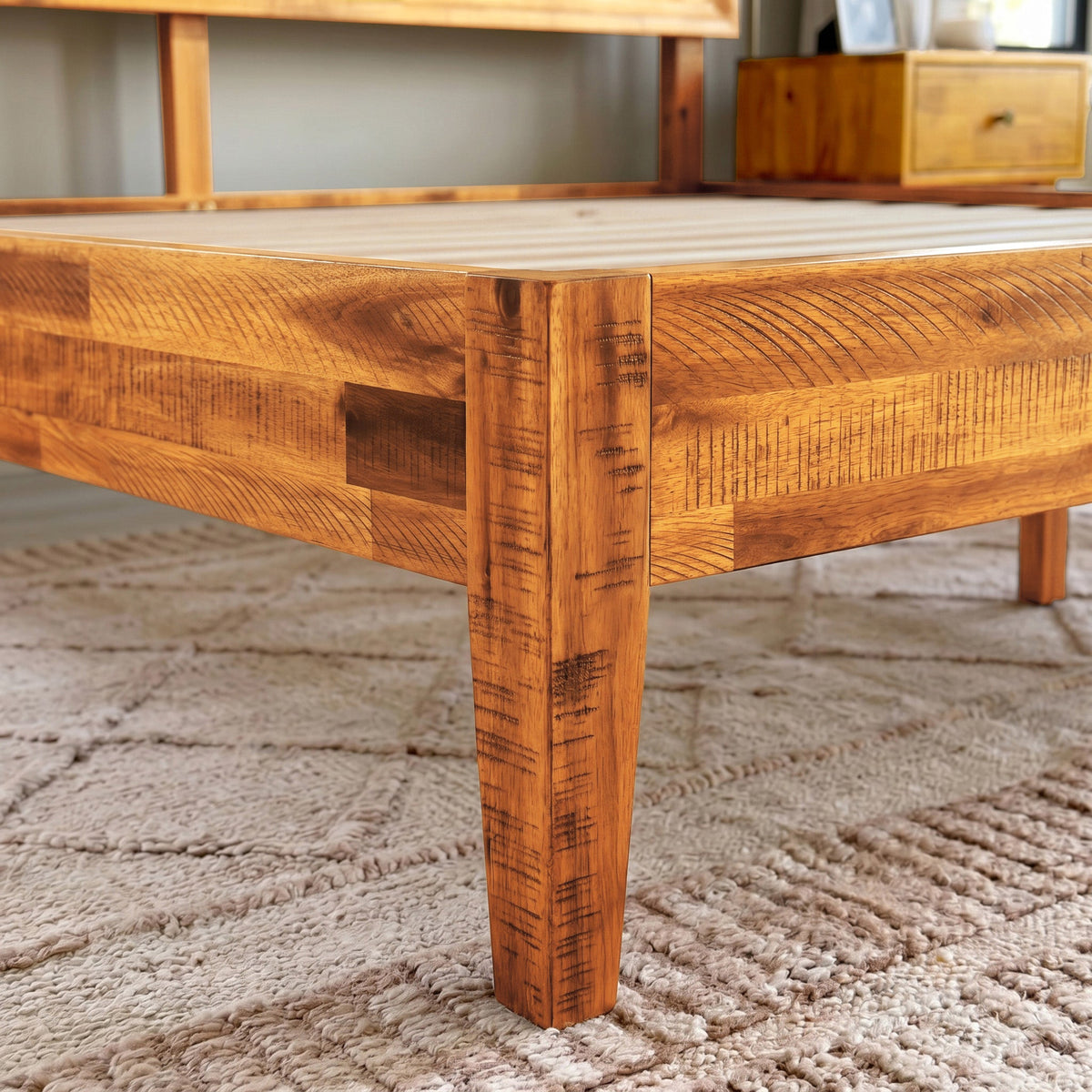 Sierra Deluxe Solid Wood Bed Frame
