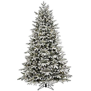 Snow Christmas Tree with LED Lights for Holiday Decor-0