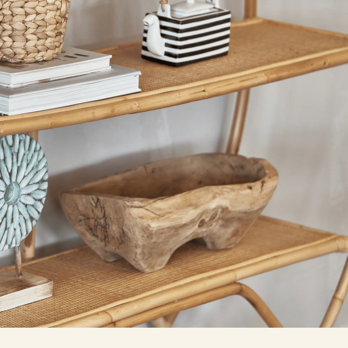 Reclaimed Teak Square Bowl
