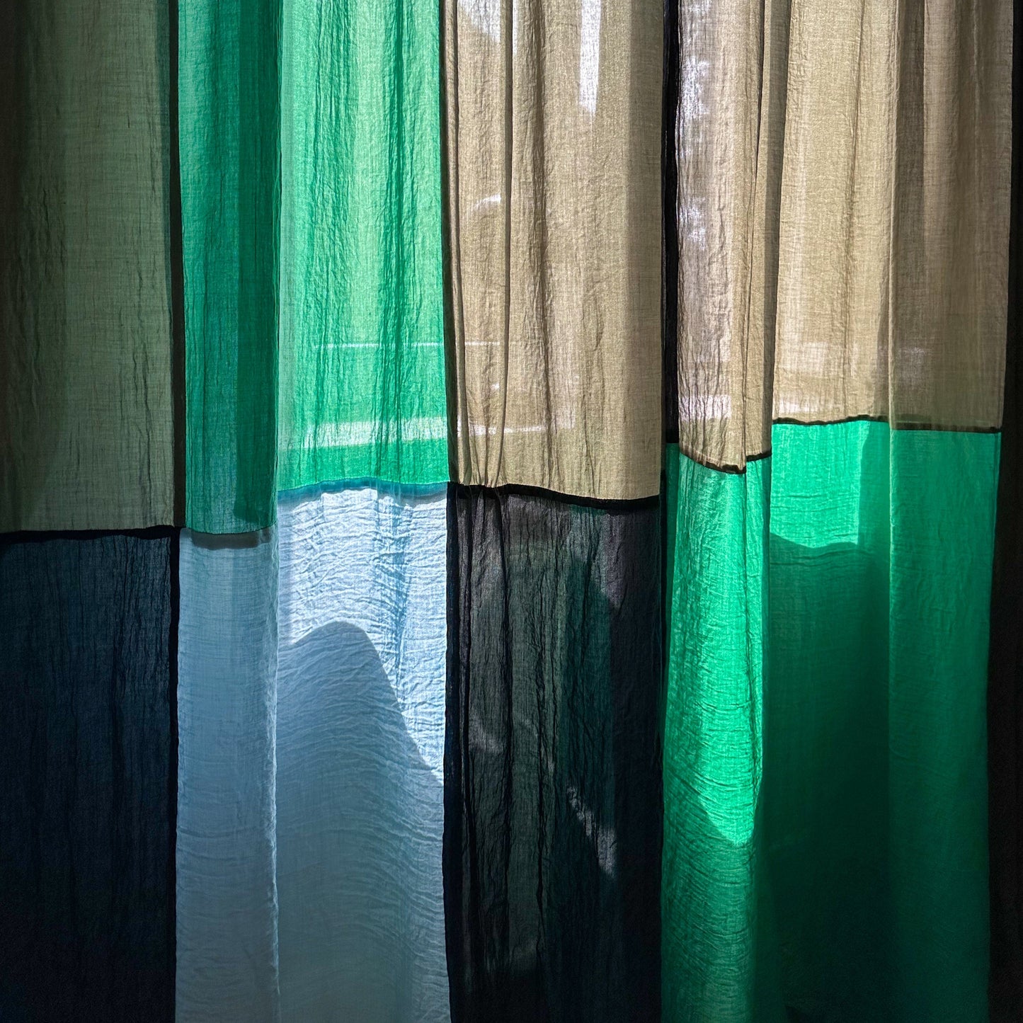 Modern Window Curtains - GREEN MEADOW 3