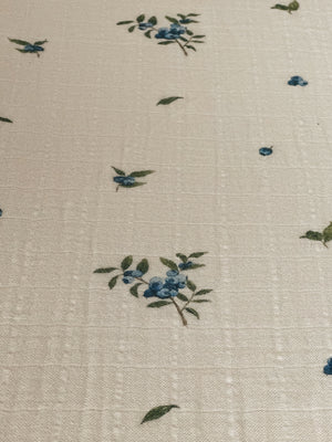 Organic Cotton Muslin Crib Fitted Sheets - Blueberry