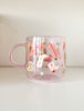 Tasse en verre rose - cowgirl
