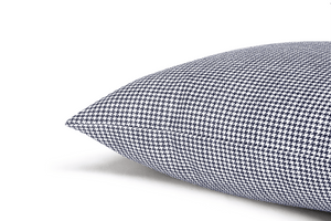 Indigo Houndstooth Cushion Cover