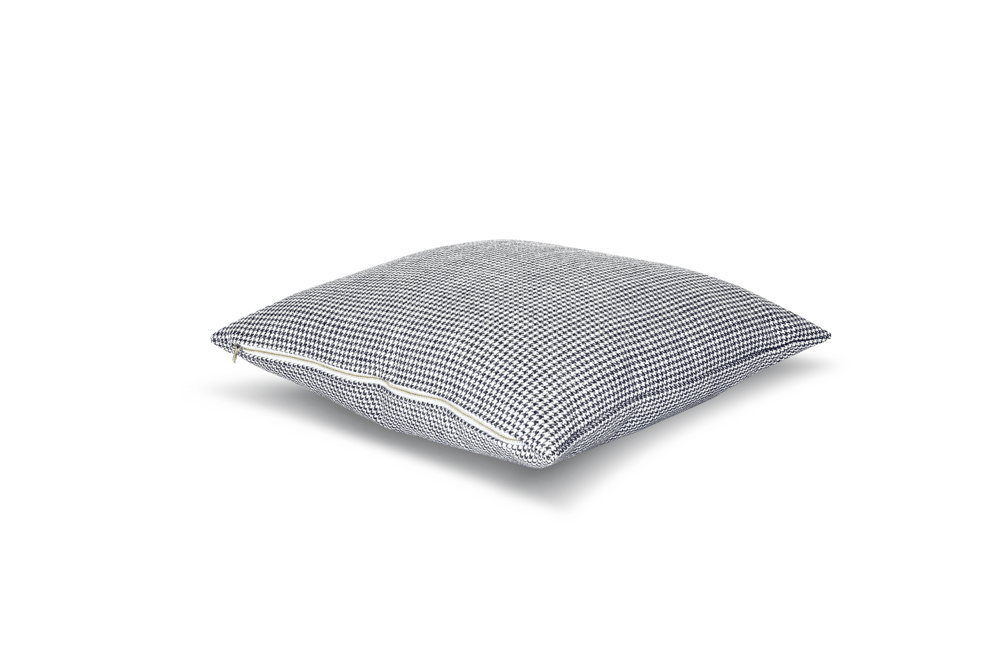 Indigo Houndstooth Cushion Cover