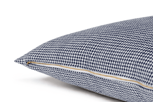 Indigo Houndstooth Cushion Cover