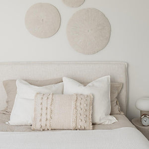Watkins Platform Tall Headboard Upholstered Storage Bed - Cream