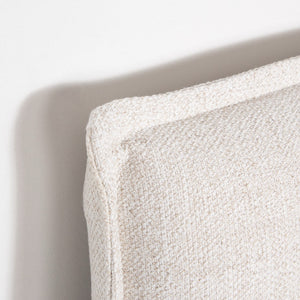 Watkins Platform Tall Headboard Upholstered Storage Bed - Cream