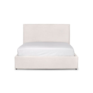 Watkins Platform Tall Headboard Upholstered Storage Bed - Cream