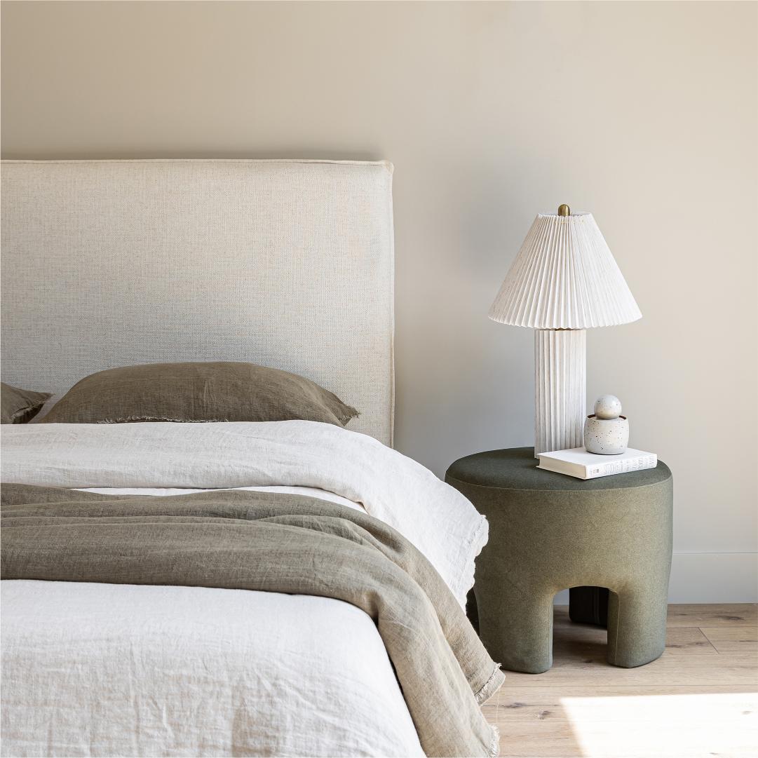 Watkins Platform Tall Headboard Upholstered Storage Bed - Cream