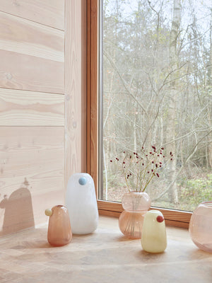 Lasi Vase Small - Taupe - Ø19,5 x H23 cm