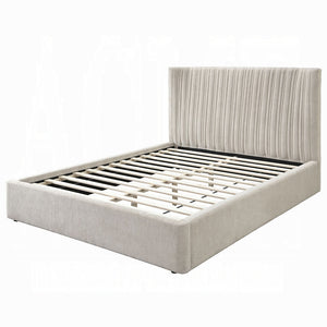Loren Upholstered Bed - Beige