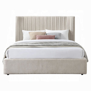 Loren Upholstered Bed - Beige