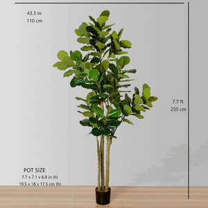Nora Artificial Fiddle Leaf Potted Plant | Multiple Sizes