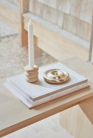 Savi Ceramic Candleholder - High