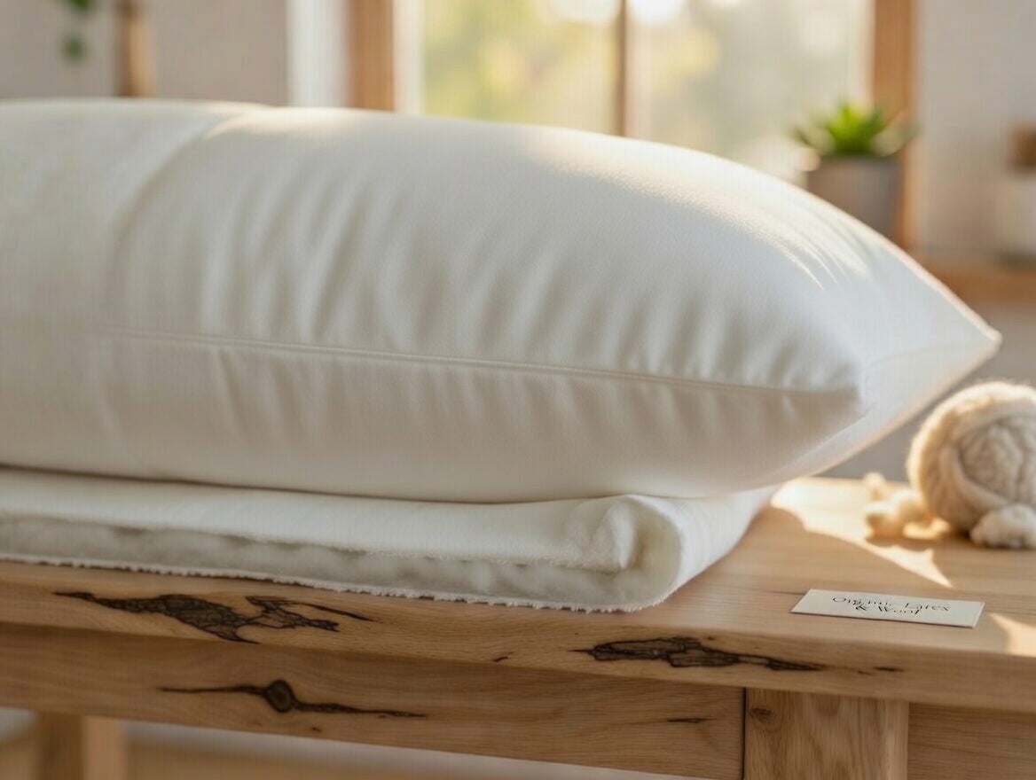 Organic Latex and Wool Deluxe Pillow