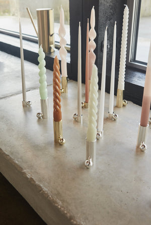 Palloa Candleholder - Low - Brass