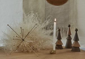 Palloa Candleholder - Low - Brass